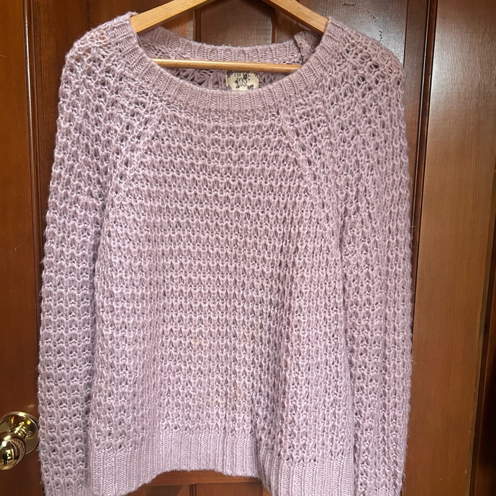 Hippie Rose Lilac Crew Neck Sweater